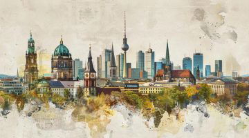 Commerzbank-Filialen vor berühmten Wahrzeichen internationaler Städte