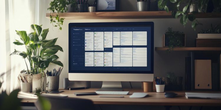 Home Office mit Trello Board