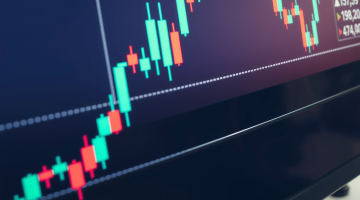 Finanzdiagramm mit Aufwärtstrend