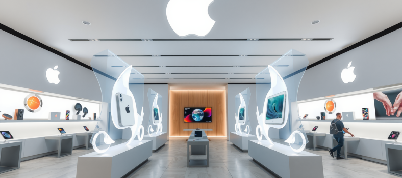 Futuristischer Apple-Store