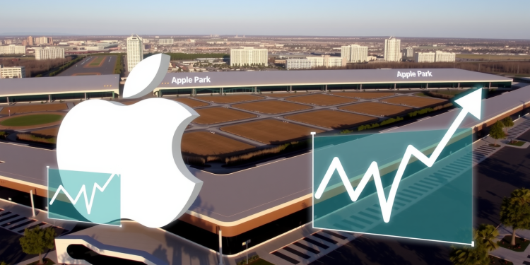 Apple Park mit Aktienwachstum